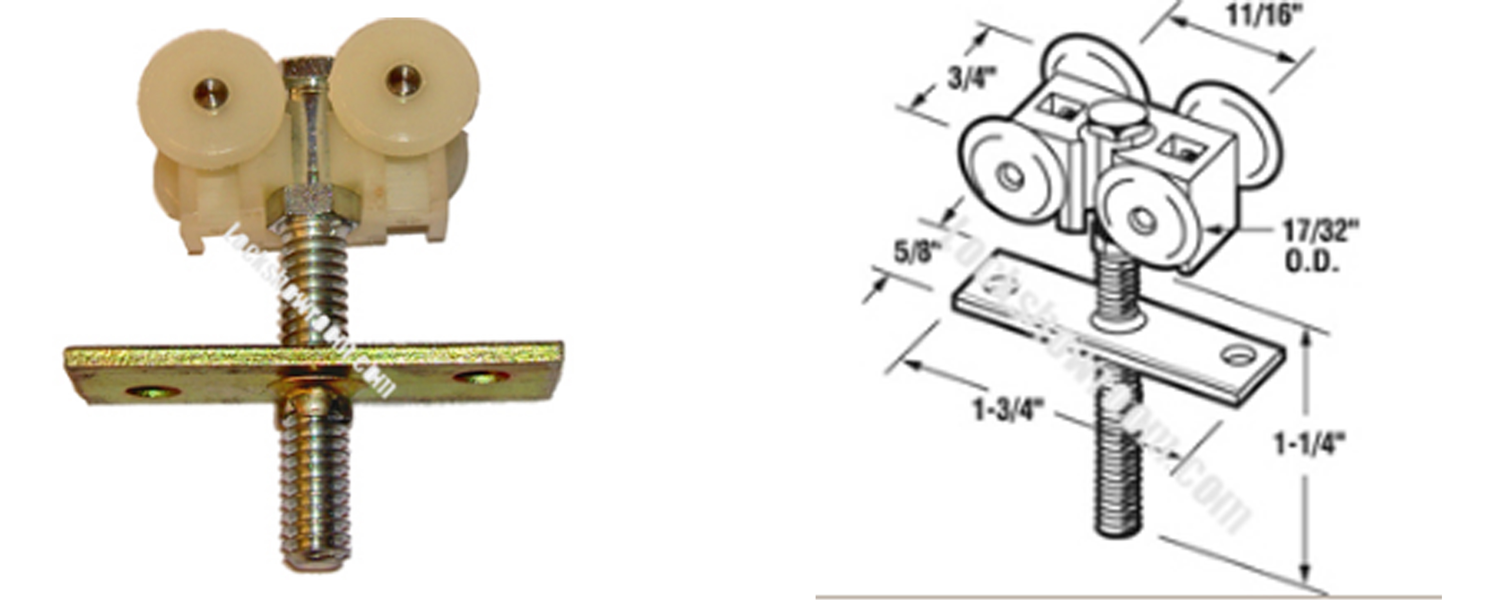 Pocket Door Rollers INCLUDING NATIONAL