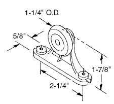 e-z guide fixed wheel