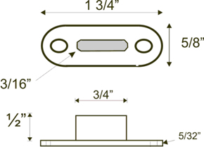 <b>Stainless Steel door guide</b>
