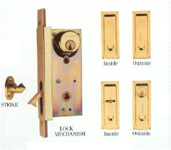 pocket door lock Baldwin