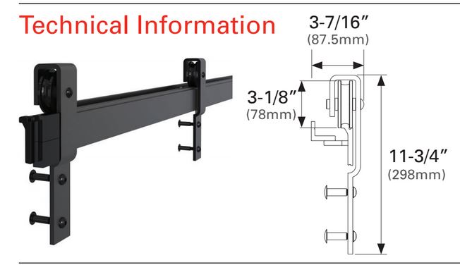 cavity sliders track