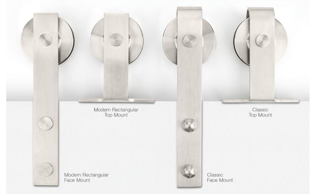 stainless barn door roller options