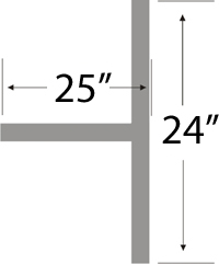 t track dimensions