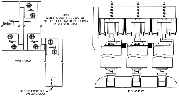 thumbnail image 2 of 8 Pcs Barn Door Floor Guides - Black Sliding Door Track Guide For Closet & Pocket Doors 2 of 9
