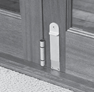 folding door flush bolt