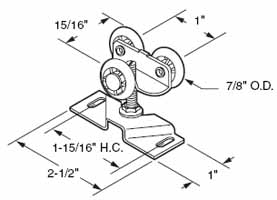 163175 pocket door roller