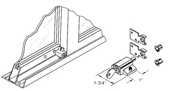 Keyed locks for pocket and bifolding doors